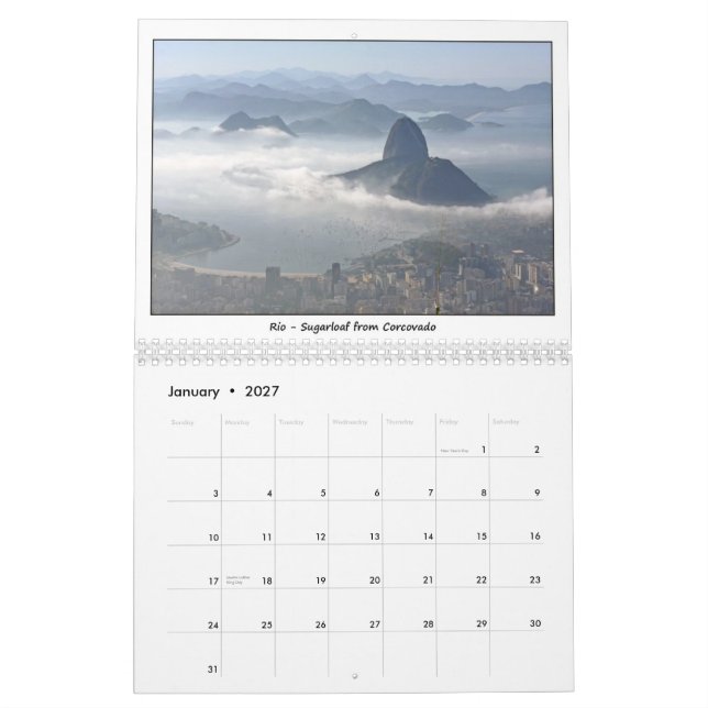 Brasilien 2012 kalender (Jan 2027)