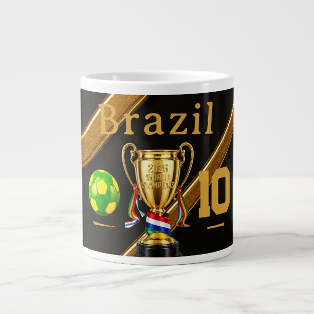Brasilien 2026 Global Games: Guldband Trophy 10 Jumbo Mugg (Framsidan)