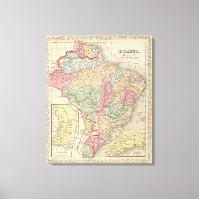 Brasilien 3 canvastryck (Framsida)