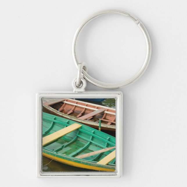 Brasilien, Amazon, Alter Do Chao 2 Fyrkantig Silverfärgad Nyckelring (Framsidan)