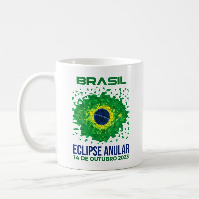 Brasilien Annular Eclipse Coffee Mugg (Vänster)