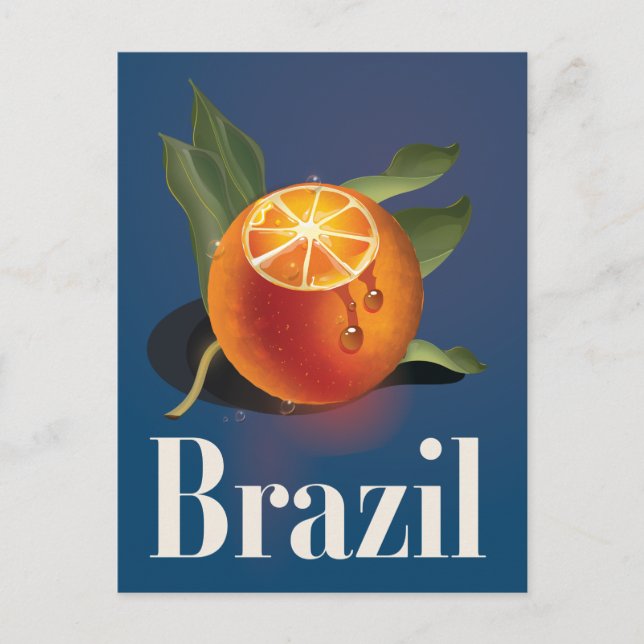 Brasilien Apelsiner resposter Vykort (Framsida)