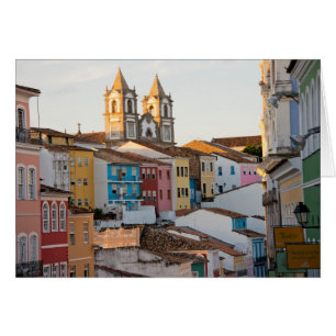 Brasilien, Bahia, Salvador, Den äldsta staden Hälsningskort