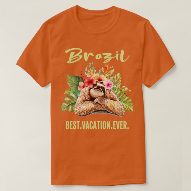 Brasilien Best Vacation ever Souvenir Gift T Shirt (Design framsida)