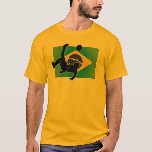 Brasilien Bicycle Kick Tröja (Framsida)