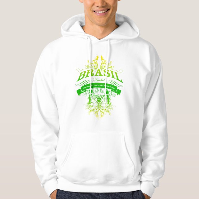 BRASILIEN - Brasil Futebol Hoodie (Framsida)