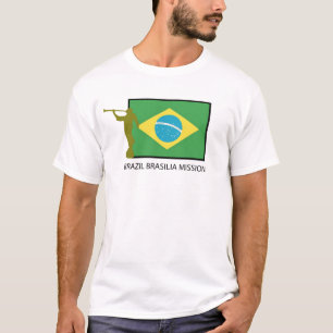 BRASILIEN BRASILIA BESKICKNING LDS TEE SHIRT