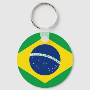 Brasilien (brasiliansk Flagga) Nyckelring