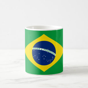 Brasilien (brasilianska Flagga) Kaffemugg