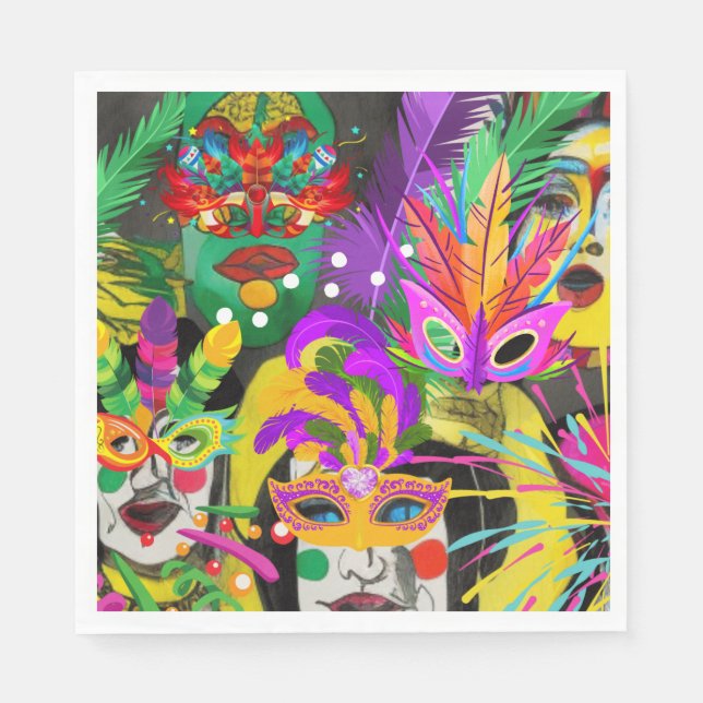 Brasilien Carnival Pappersservett (Framsidan)