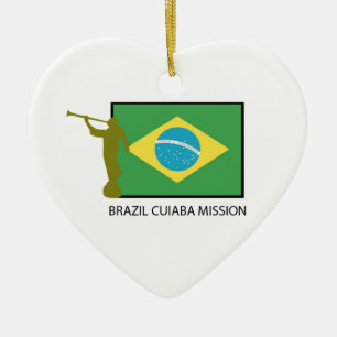 BRASILIEN CUIABA BESKICKNING LDS JULGRANSPRYDNAD KERAMIK