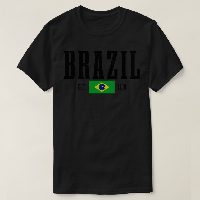 Brasilien Est T Shirt (Design framsida)