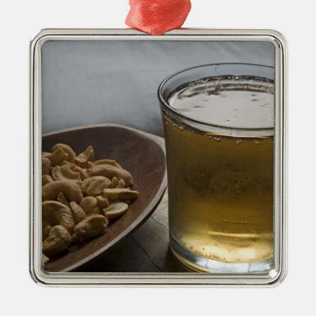 Brasilien. Ett glas uppfriskande Guarana-energi Julgransprydnad Metall (Framsidan)