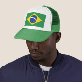 Brasilien Flagg Patriotisk Stolthet Festival Mode Keps