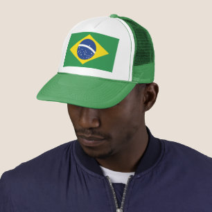 Brasilien Flagg Patriotisk Stolthet Festival Mode Keps