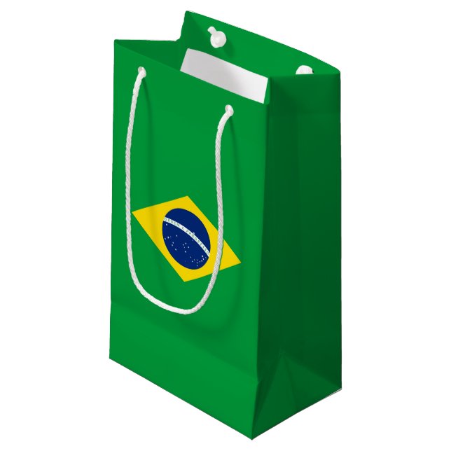 Brasilien flagga (Framsidan Vinklad)