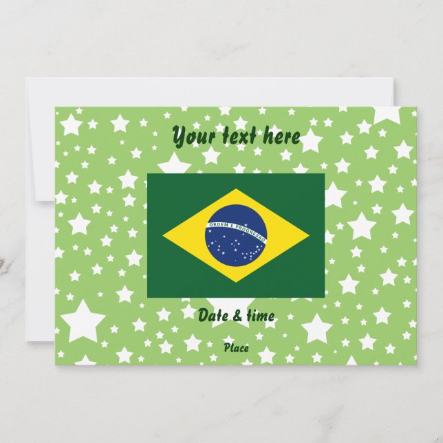 Brasilien flagga (Framsida)