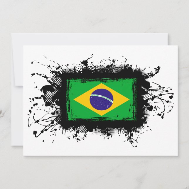Brasilien Flagga (Framsida)
