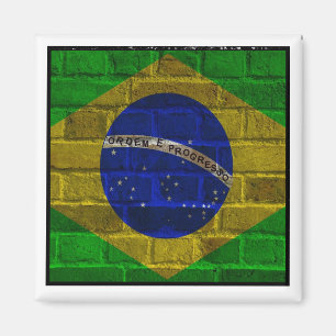 Brasilien flagga av Brasilien - Rio de Janeiro Magnet