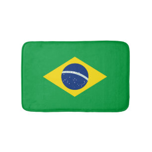 Brasilien flagga badrumsmatta
