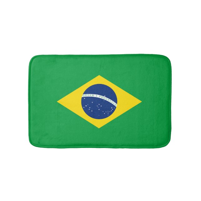 Brasilien flagga badrumsmatta (Framsidan)