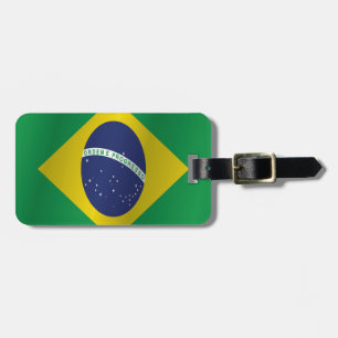 Brasilien flagga bagagebricka