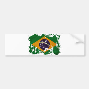 Brasilien flagga bildekal