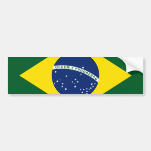 Brasilien flagga bildekal