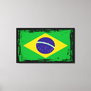 Brasilien flagga canvastryck