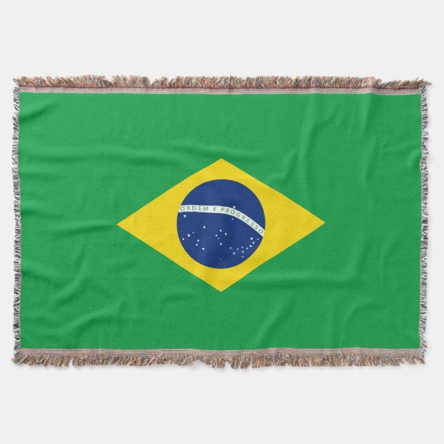 Brasilien flagga filt (Framsidan)
