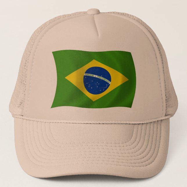 Brasilien Flagga Hat Keps (Framsida)