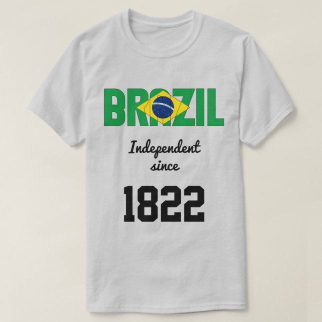 Brasilien Flagga Independence Firande T Shirt (Design framsida)