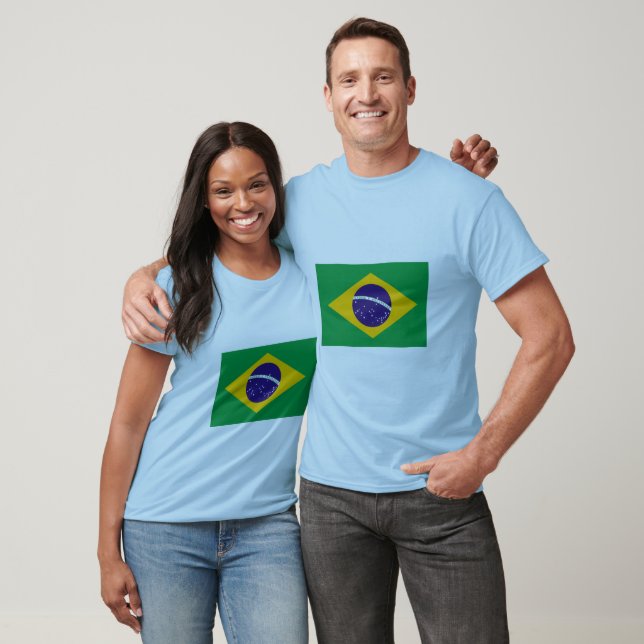 Brasilien FLAGGA Internationell T-shirt (Unisex)