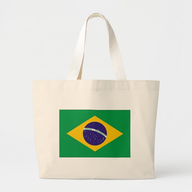 Brasilien flagga jumbo tygkasse (Framsidan)