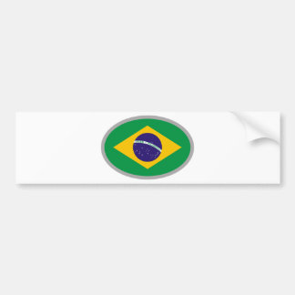 Brasilien flagga - kall design! bildekal