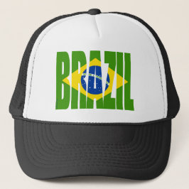 BRASILIEN flagga Keps