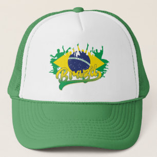 Brasilien Flagga Keps