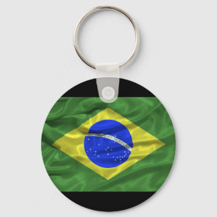 Brasilien flagga Keychain Nyckelring