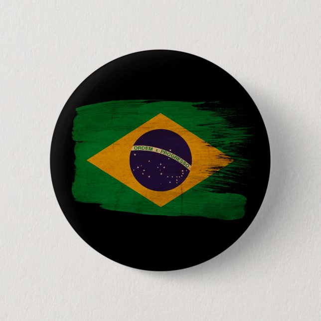 Brasilien flagga knapp (Framsida)