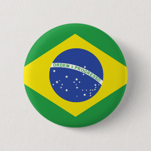Brasilien flagga knapp