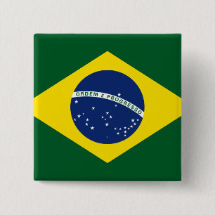 Brasilien flagga knapp