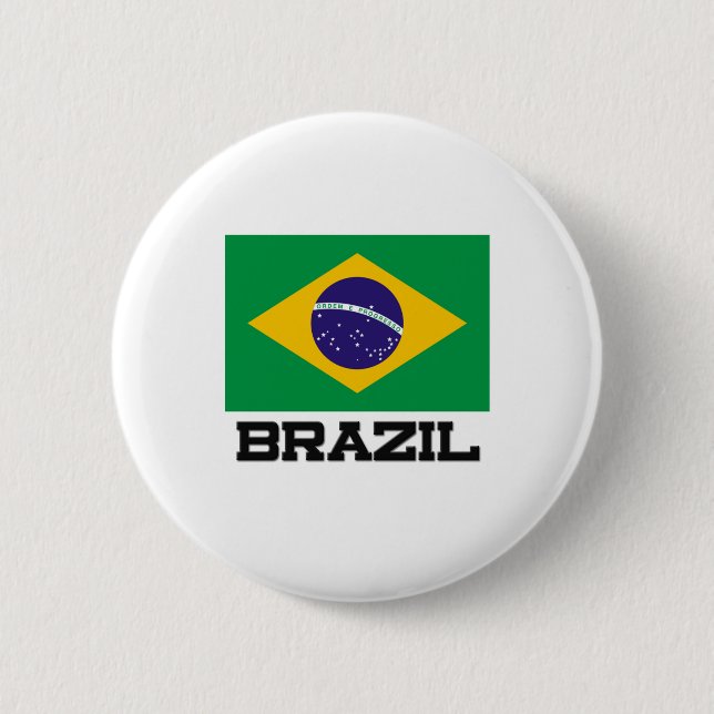 Brasilien flagga knapp (Framsida)