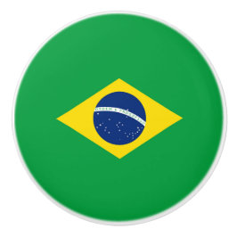 Brasilien flagga knopp