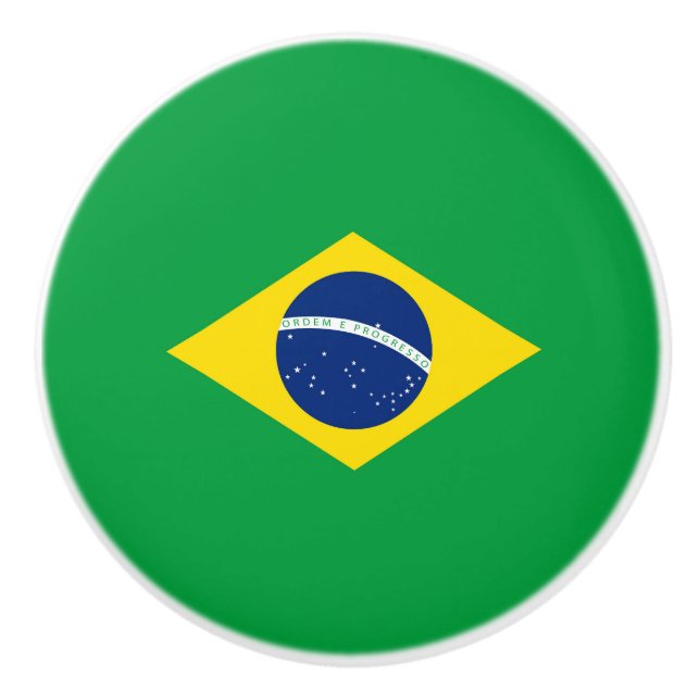 Brasilien flagga knopp (Framsidan)