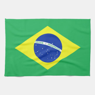 Brasilien flagga kökshandduk