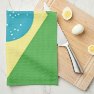Brasilien Flagga Kökshandduk