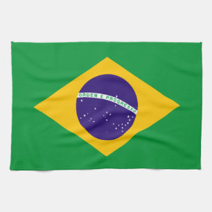 Brasilien Flagga Kökshandduk