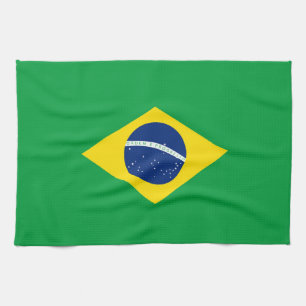 Brasilien flagga kökshandduk