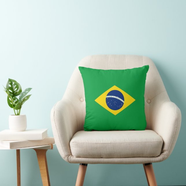 Brasilien flagga kudde (Stol)