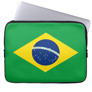 Brasilien Flagga Laptop Fodral